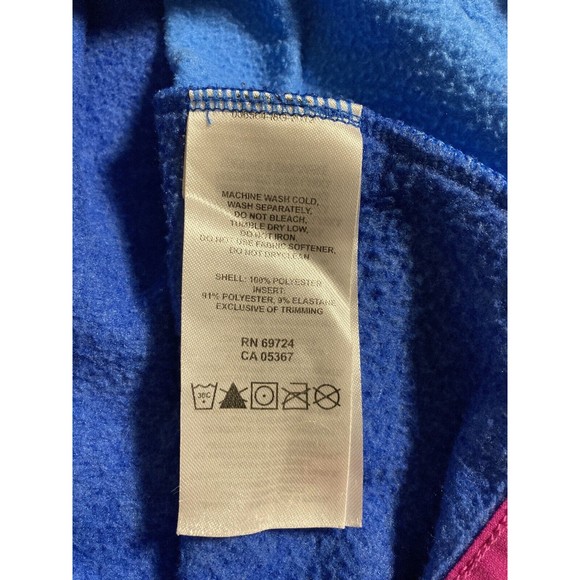 Women’s Columbia Omni-Wick Zip Neck Long Sleeve Blue Fleece Sweater Jacket Sz LG - Picture 12 of 13